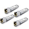 10Gtek [4 Pack 1.25/2.5/5/10GBase-T SFP+ RJ-45 CAT.6a Copper Transceiver, up to 30 meters, Compatible with Cisco SFP-10G-T-S, Ubiquiti UniFi