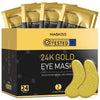Under Eye Patches (24 Pairs) - 24K Gold Eye Masks Skincare Enriched with Abundant Collagen, hyaluronic acid, anti-aging self care eye gel pads for