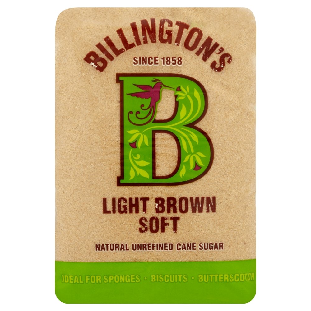 Billington's Light Brown Soft Natural Unrefined Cane Sugar, 500 g, Pack of 10