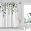 Tennove Shower Curtain Mould Resistant 200x200cm Drop Plant Leaves Bathroom Curtain Waterproof Polyester Fabric Wet Room Bathtub Shower