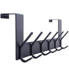 WEBI Over The Door Hook,Over Door Hanger Coat Rack Over The Door Towel Rack with 6 Coat Hooks for Hanging,Towel Hanger for Clothes,Back of