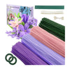 DGHOME 400pcs Pipe Cleaners for Craft Flowers, Pipe Cleaners for Tulip Bouquet, Fuzzy Sticks Craft Supplies for Flower DIY Craft Kit Gift, Chenille