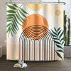 Xiaoterna Boho Sun Line Shower Curtain Washable Shower Curtains White Dots Spots Shower Curtain Colorful Boho Shower Curtain Machine Washable