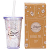 The Teashed Bubble Tea Cup & Straw Gift Set | Reusable 16oz | Leak Proof Design | Hot or Cold | to Be Used with Popping Boba, Syrup and Powder Bubble