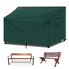RICHIE Bench Covers Waterproof 2 Seater with Air vent, Windproof Anti-UV Tear-proof Heavy-duty 600D Oxford Fabric and PVC Lining, 2 seater Outdoor