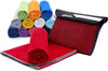 gipfelsport Microfibre Towel | 12 - Red | 2 1x S(80x40cm) & 1x XL(180x80cm)