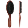 BESTOOL Hair Brush,100% Pure Boar Bristle Hairbrush for Women Men Children, Natural Bristles for Thin and Fine Hair, Slick Back Brush, Restore Shine