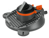 GARDENA Comfort Part and Full Circle Sprinkler Tango: circular sprinkler 2 in 1: Partial and popular rice sprinkler, water quantity and Adjustable