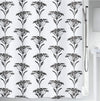 Spirella Naturesign Collection, Textile Shower Curtain, 180 x 200, 100% Polyester, Black