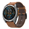 Leather Strap for Garmin Fenix 7, 22mm Genuine Leather Band QuickFit Replacement Strap for Fenix 8 47mm, FEnix 6, FEnix 6 Pro, FENix 5, FENix 5 Plus,