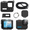 FiTSTILL Silicone Sleeve Rubber Case for Go Pro Hero,Protective Housing Case Replace Battery Side Cover&Screen Protectors& Lens Caps&Lanyard for