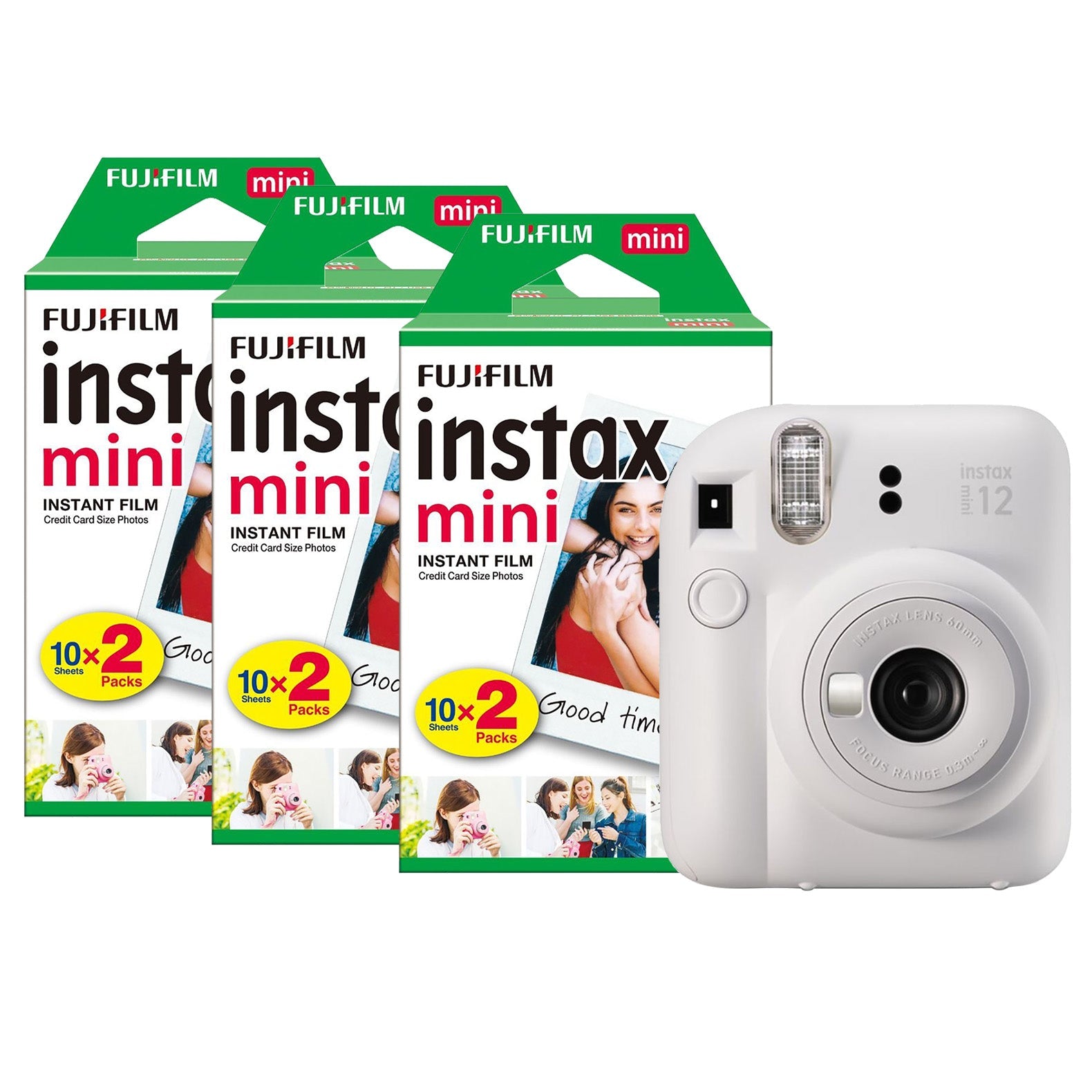 Fujifilm Instax Mini 12 Instant Camera - Clay White