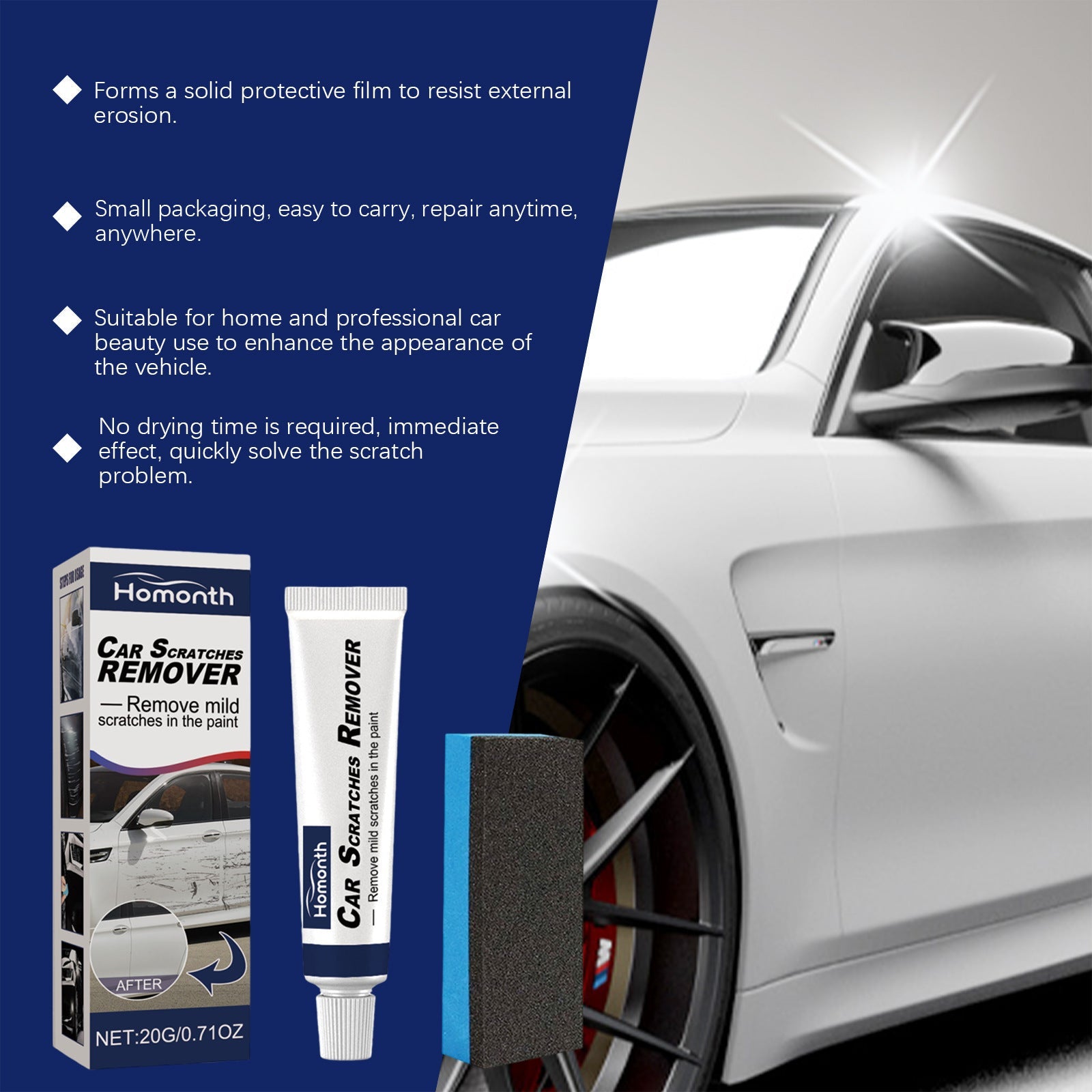 Auto Scratch Repair Tool Car Scratches Repair Polishing Wax Anti Scratch Cream