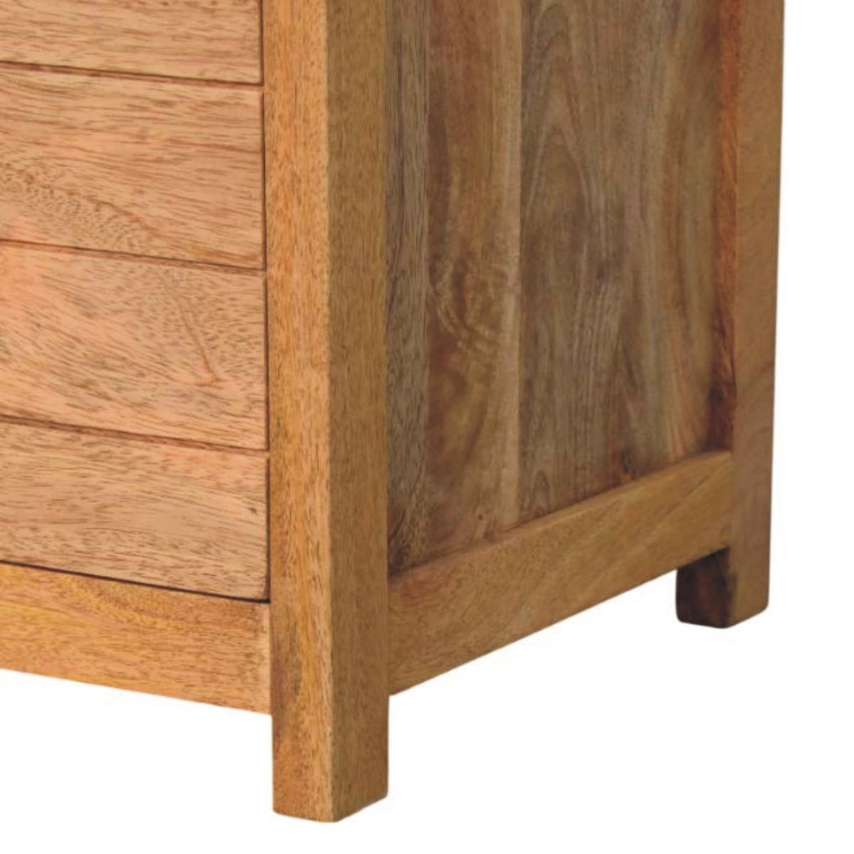 Artisan Furniture Solid Wood Oxford Oak-ish Storage Bench,  2 Drawers, Light Brown