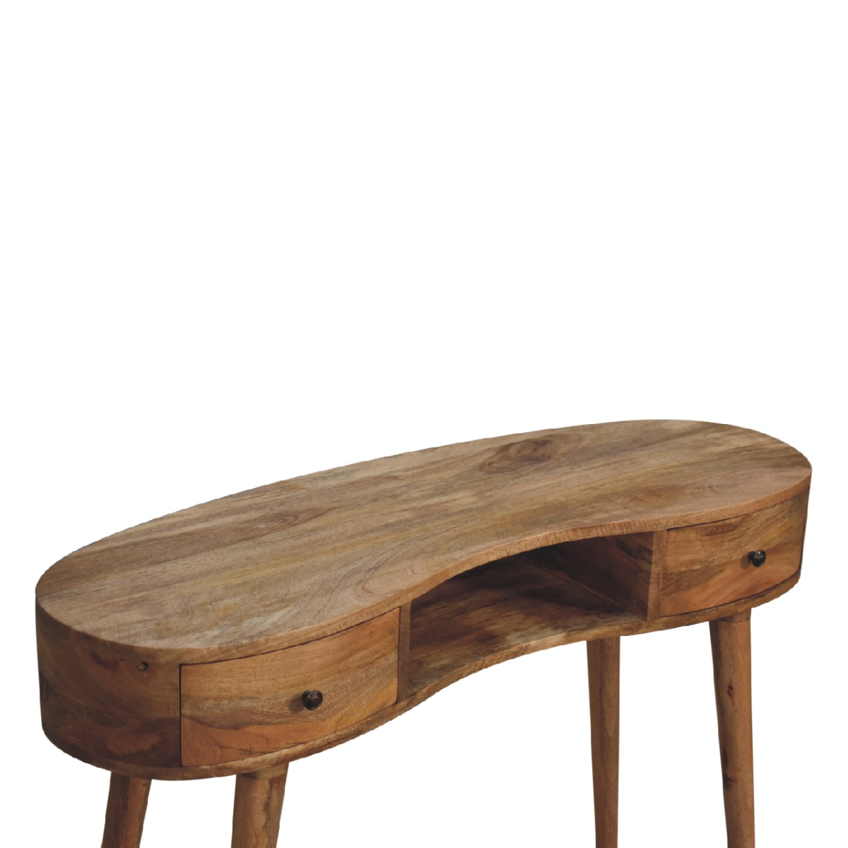 Artisan Furniture Solid Wood Oak-ish Wave Writing Desk