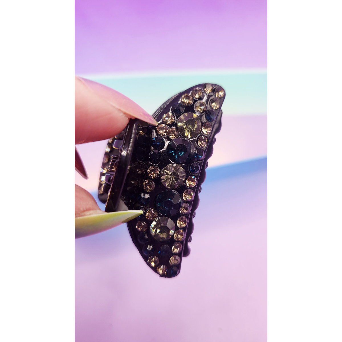 Luxe Jeweled Hair Clamps Pack of 12