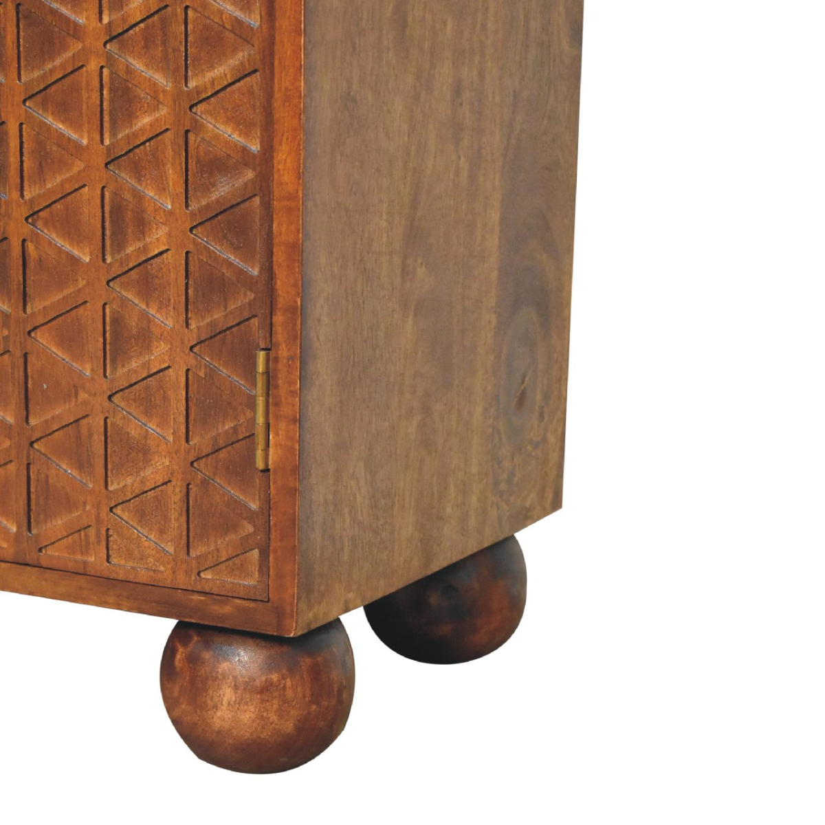 Artisan Furniture Solid Mango Wood Chestnut Dice Cabinet