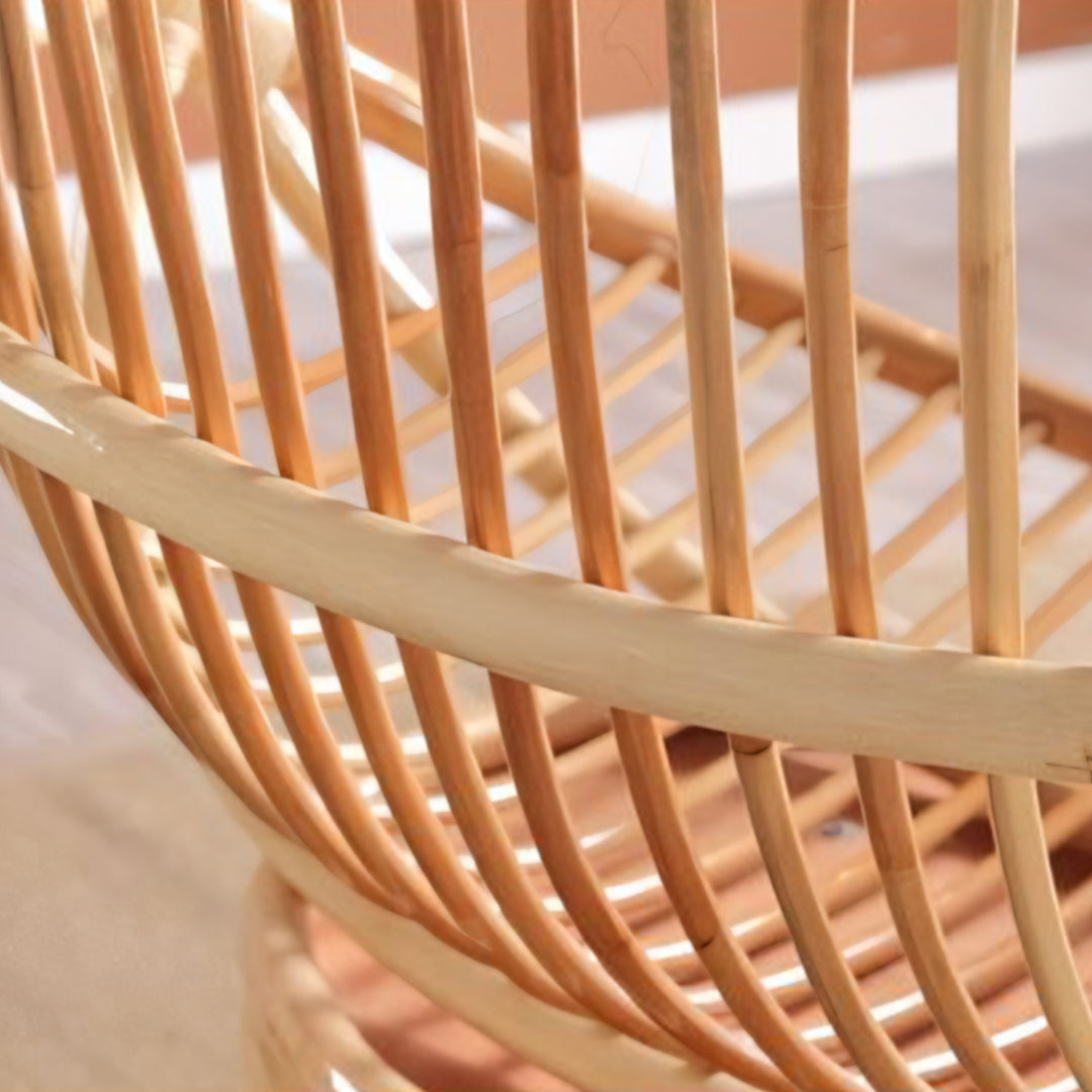 Trivedi Moon Armchair With Seat Cushion, Rattan