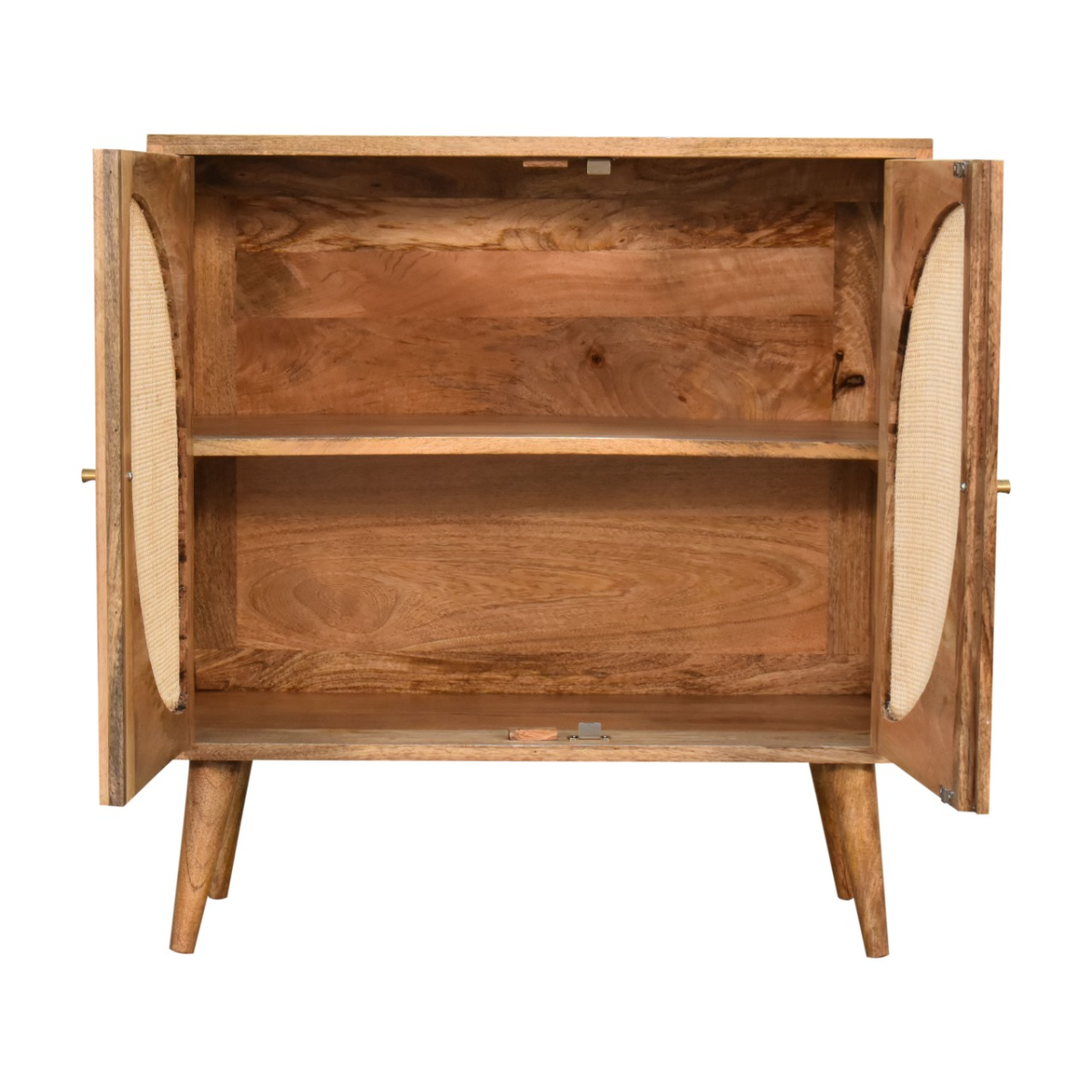 Artisan Furniture Solid Mango Wood Close-knit Leaf Cabinet