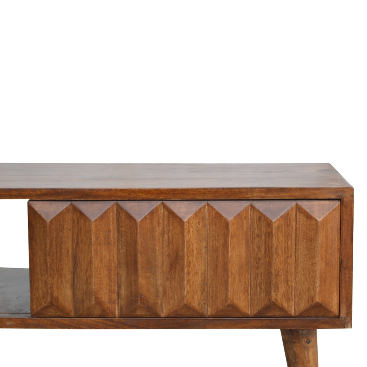 Artisan Furniture Solid Wood Chestnut Prism Sliding Media Unit
