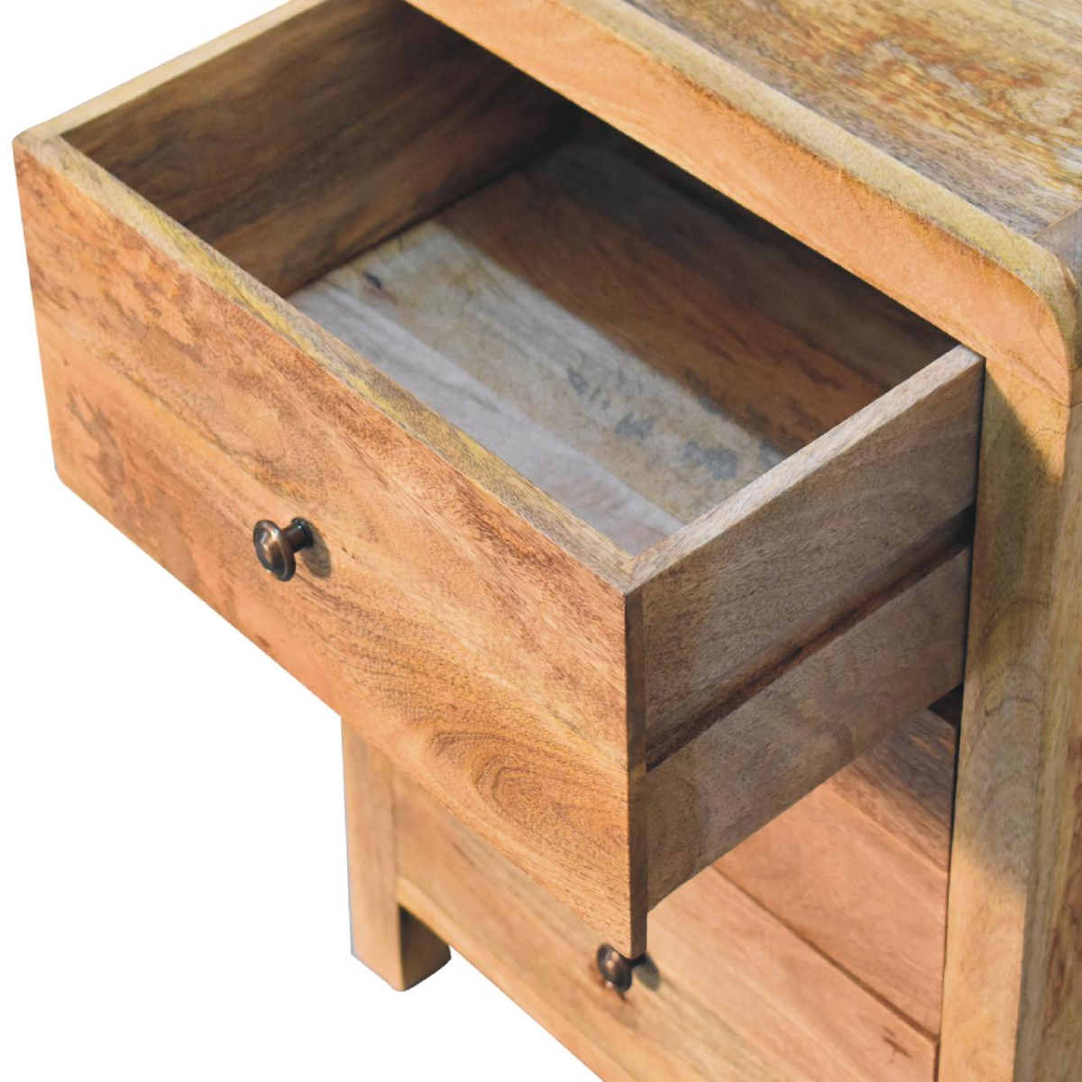 Artisan Furniture Solid Wood Aspen Oak-ish 3 Drawer Bedside