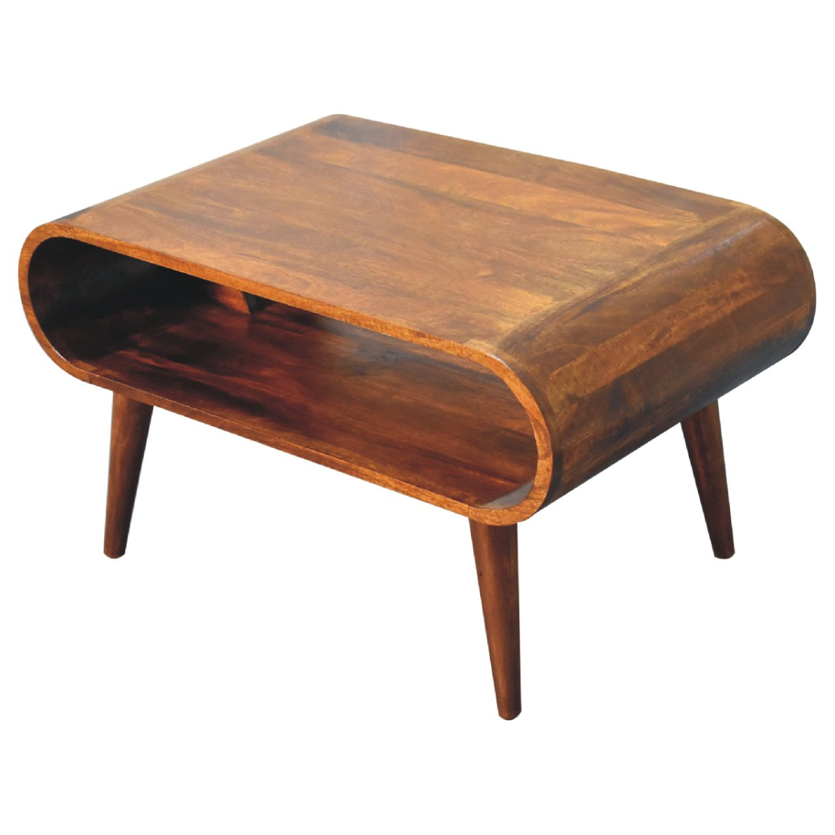 Artisan Furniture Solid Wood Open Chestnut Coffee Table