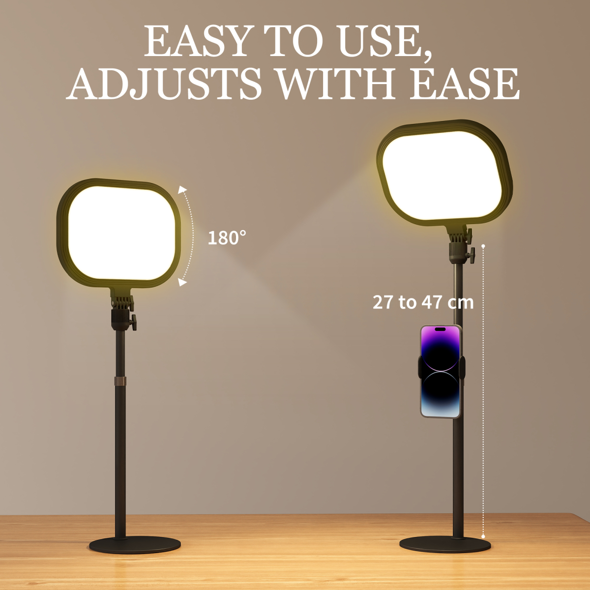 HOMCOM Bedside Table Lamp with 5 Colour Modes & 10 Brightness Levels, Black