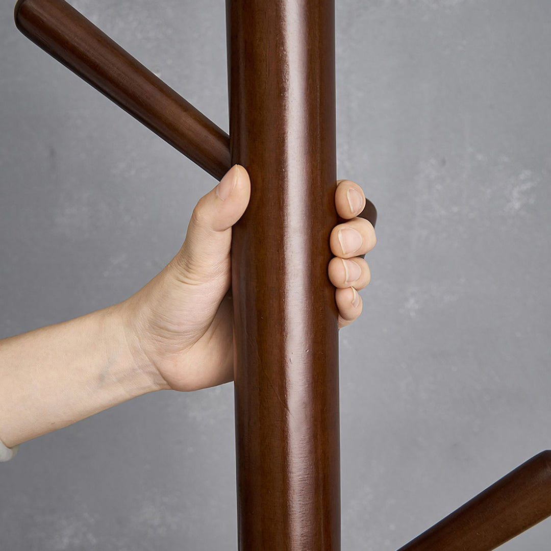 Morgan Coat Stand, Coat Rack, With 8 Hooks, Solid Wood