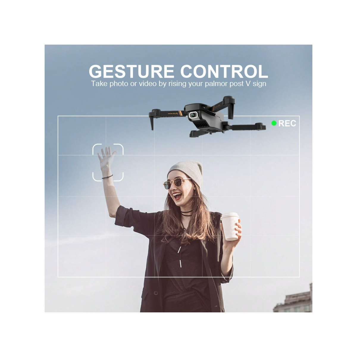 4DRC V4 Foldable Mini Drone with Camera - 1080P HD Drone ,3 Batteries,Drones for Adults Kids,Logistics is randomly sent by UPS/USPS/Evri/Royal Mail.