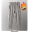 Men New AutumnWinter Fleece Lined Padded Norwegian Style Thermal Pants In American And European Sizes