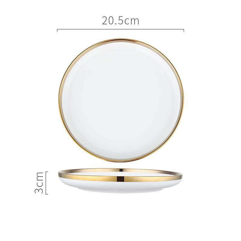 8 Pieces Dinner Set, Pink Or White