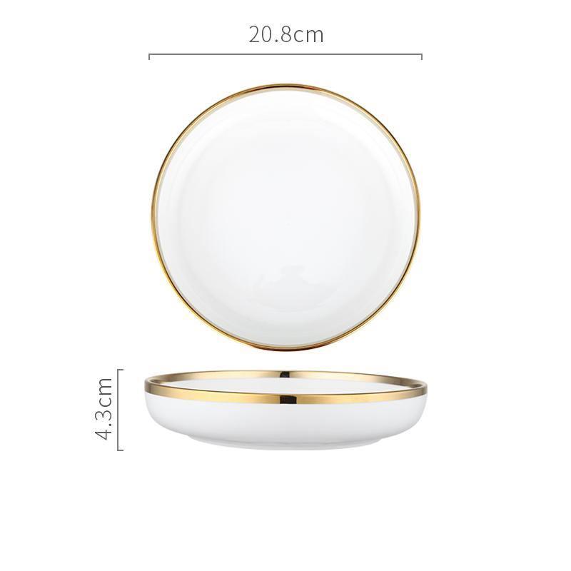 8 Pieces Dinner Set, Pink Or White