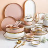 8 Pieces Dinner Set, Pink Or White