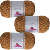 Utopia Crafts Cuddle Super Chunky Chenille Yarn Beige, 100g 60m Ball, Fluffy, Soft & Easy to Use, Perfect for Crochet & Knitting, Machine Washable,