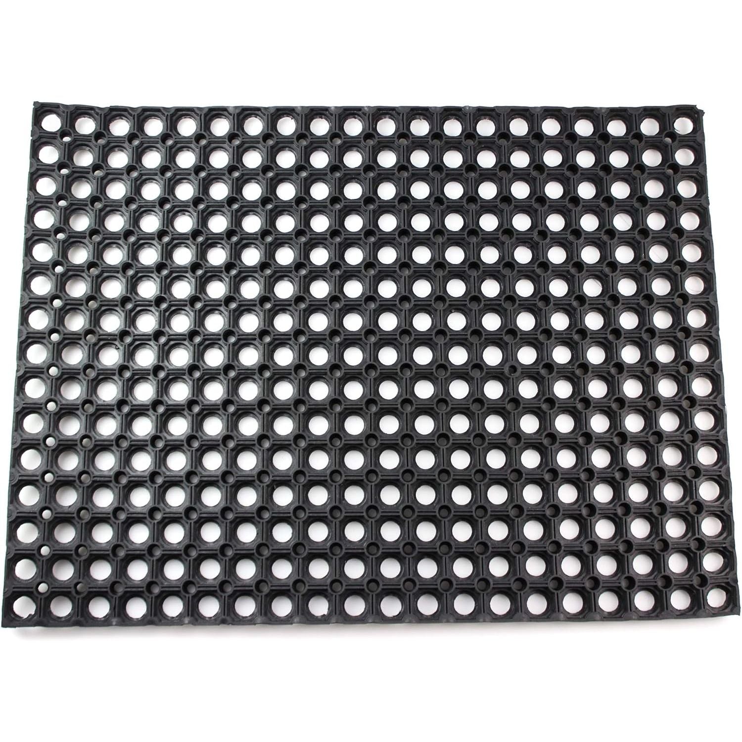 Ultralux Large Heavy Duty Rubber Floor Mat, Anti-Slip, 150x100cm, Drainage