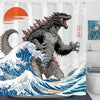 Wegklazax Japanese Monster 72x72 Inches Shower Curtain, Bathroom Curtain Decor Set with 12 Hooks
