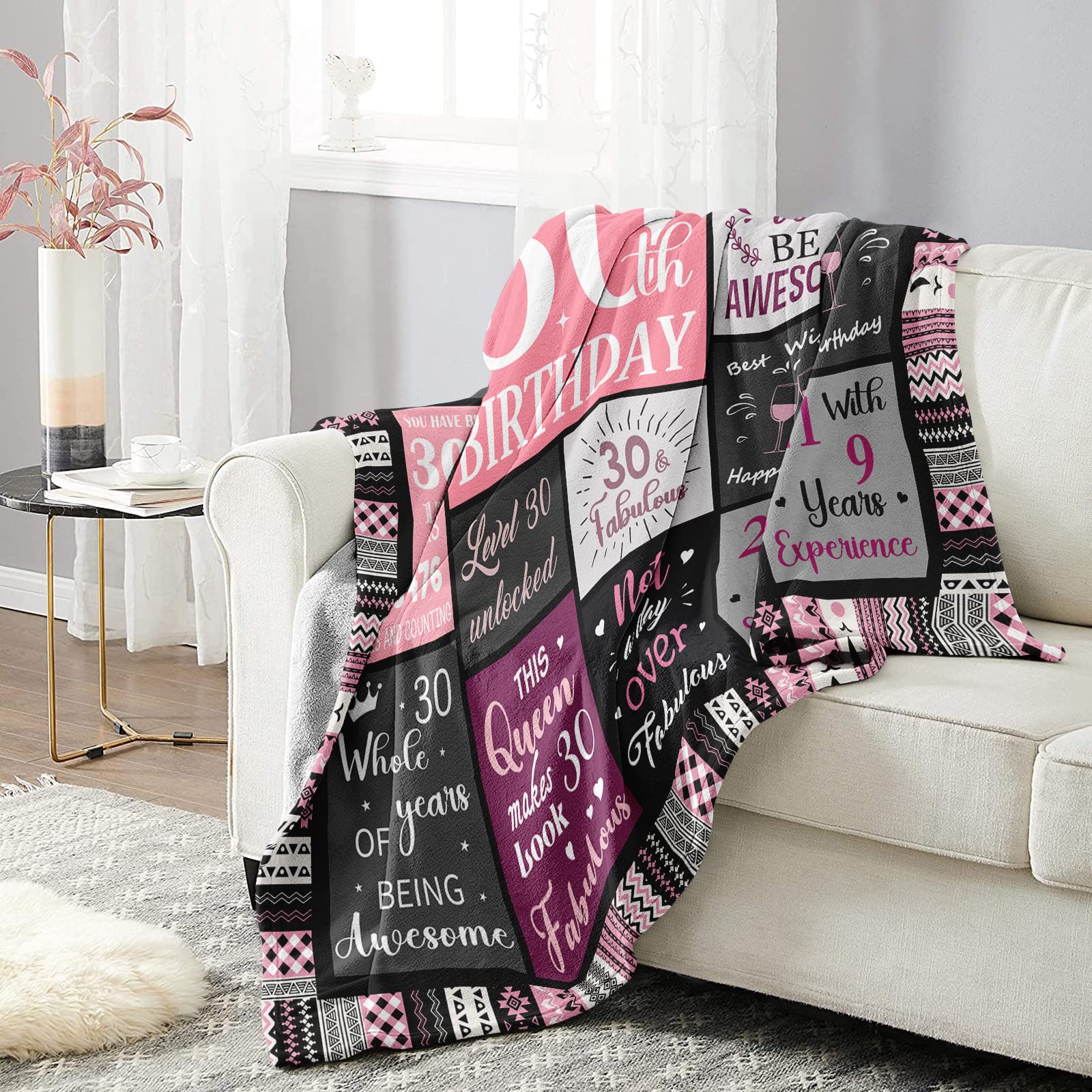 30th Birthday Gifts for Her, 30th Birthday Decorations for Women, Happy 30th Birthday Gifts for Women, 30 Year Old Birthday Gift for 30 Year Old
