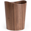 Kazai. Real Wood Waste Paper Bin Brje | Wooden Paper Basket for Office, Kids' Room, Bedroom and more | 9 liters | Walnut