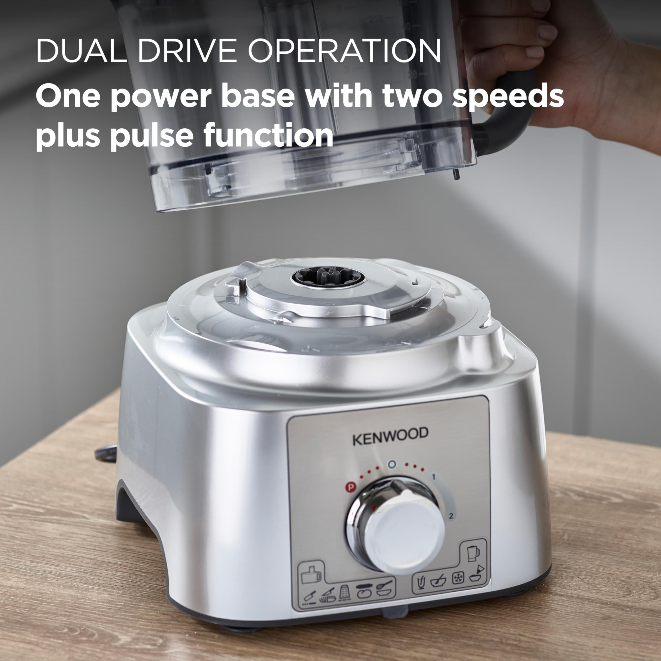 enwood FDP65.180SI All in 1 Food Processor Multipro Express, Silver