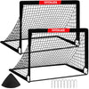 CATCHLUCK Football Goals for Kids Goals Foldable Football Nets for the Garden Pop Up Outdoor Goal Post Indoor Goal with Carry Bag