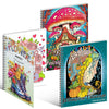 Kalysky 3 Pack Adult Colouring Books, Mindfulness Colouring Books for Adults, Themes Include Flower World, Whimsical Universe, Fantasy Fairy Homes for