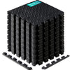 Yes4All M8RZ Interlocking Exercise Foam Mats with Border ? Interlocking Floor Mats for Gym Equipment ? Eva Interlocking Floor Tiles (Black)