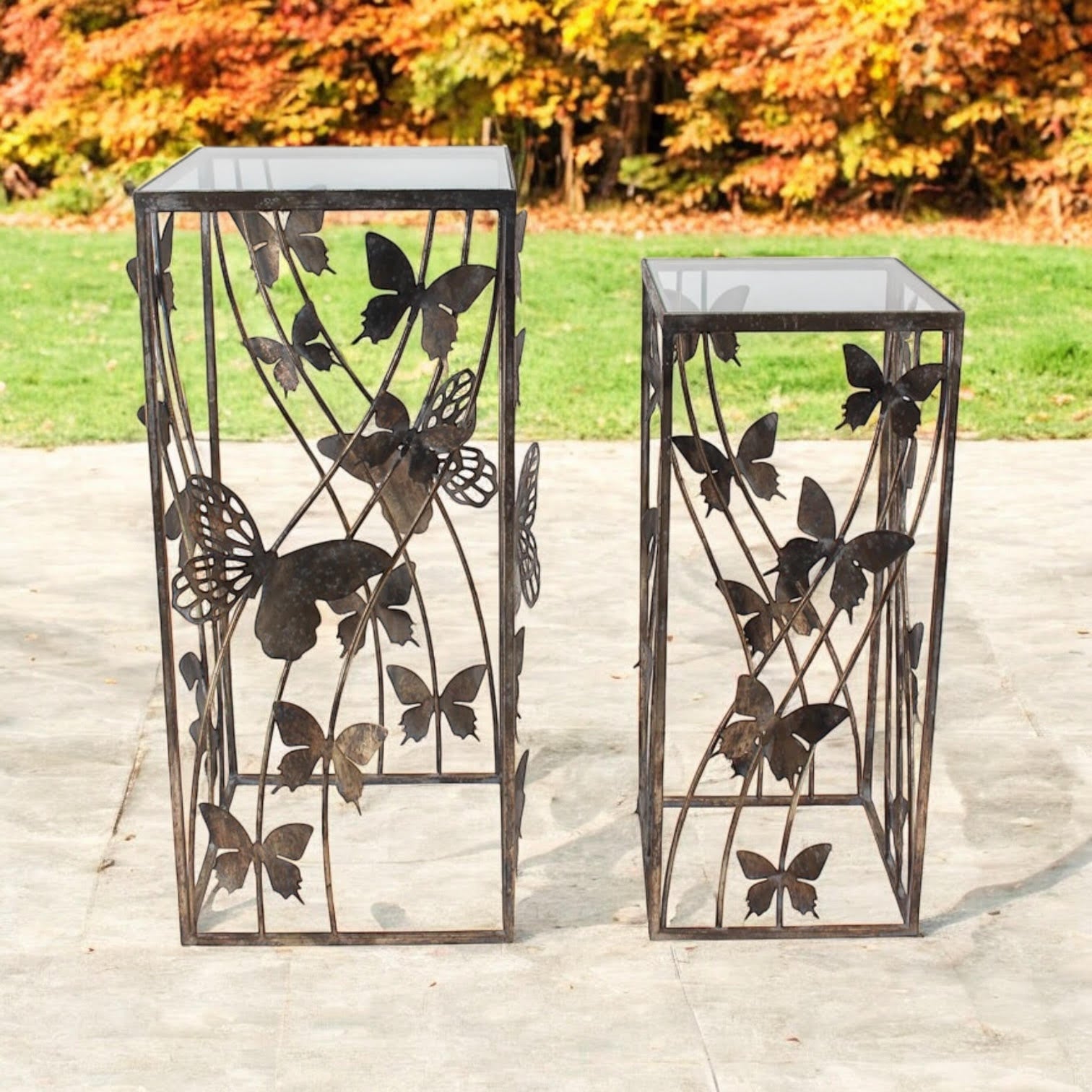 75/64CM SET 2 METAL TABLES