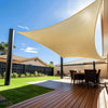 EMEKIAN Rectangle 3.1m x 3.1m Sun Shade Sail, UV Block Sunshade Canopy, Sand Permeable Patio Cover for Garden Backyard Outdoor Facility and Activities