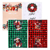 Gosknor 4pcs Christmas Kitchen Towels, Snowman Elk Dish Towels Plaid Holiday Hand Towels Winter Christmas Towels Housewarming Gifts for Kitchen (Style