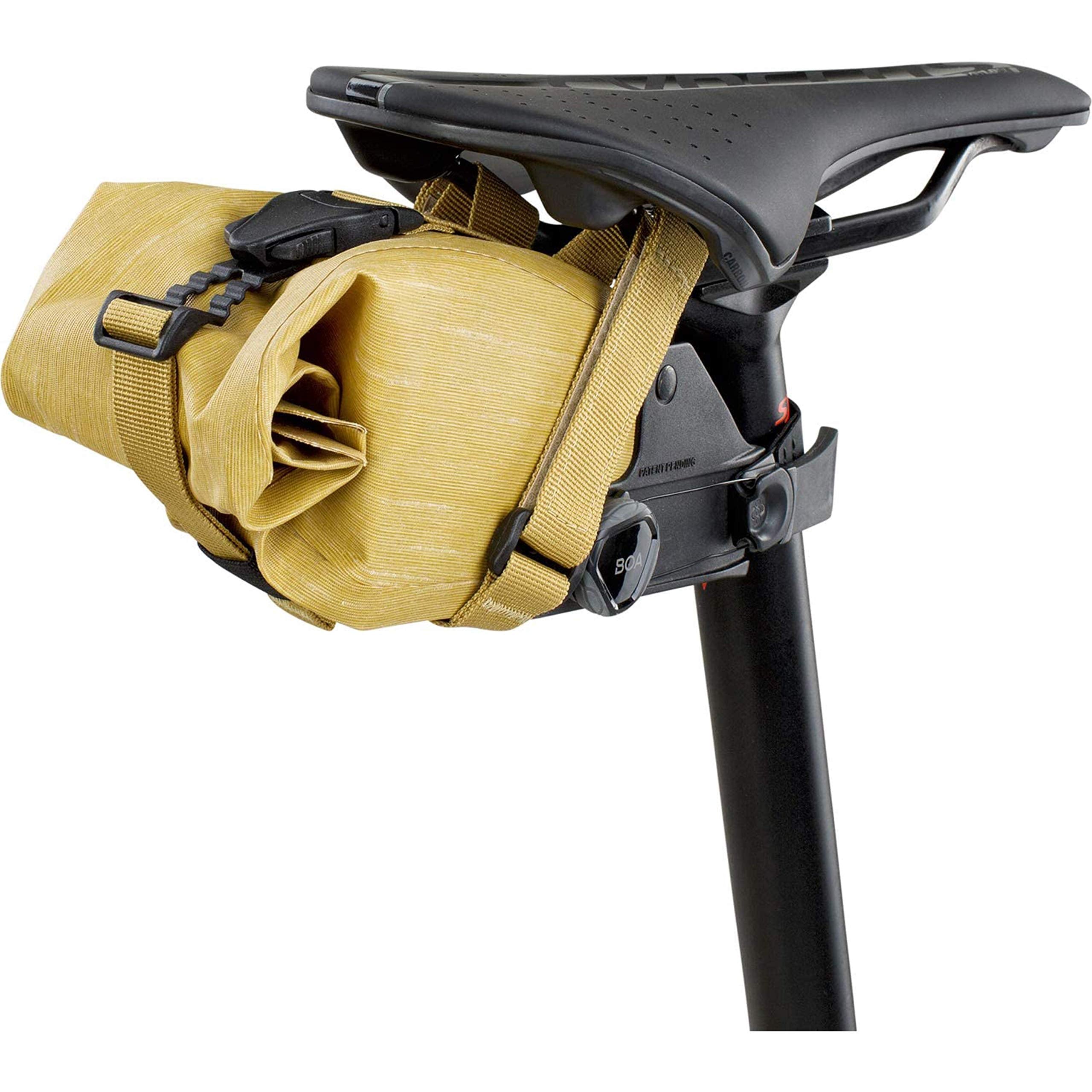 EVOC SEAT PACK BOA saddle bag, bike bag for extra storage space (size: L, 3L storage space, BOA FIT SYSTEM, easy to attach, waterproof, adjustable