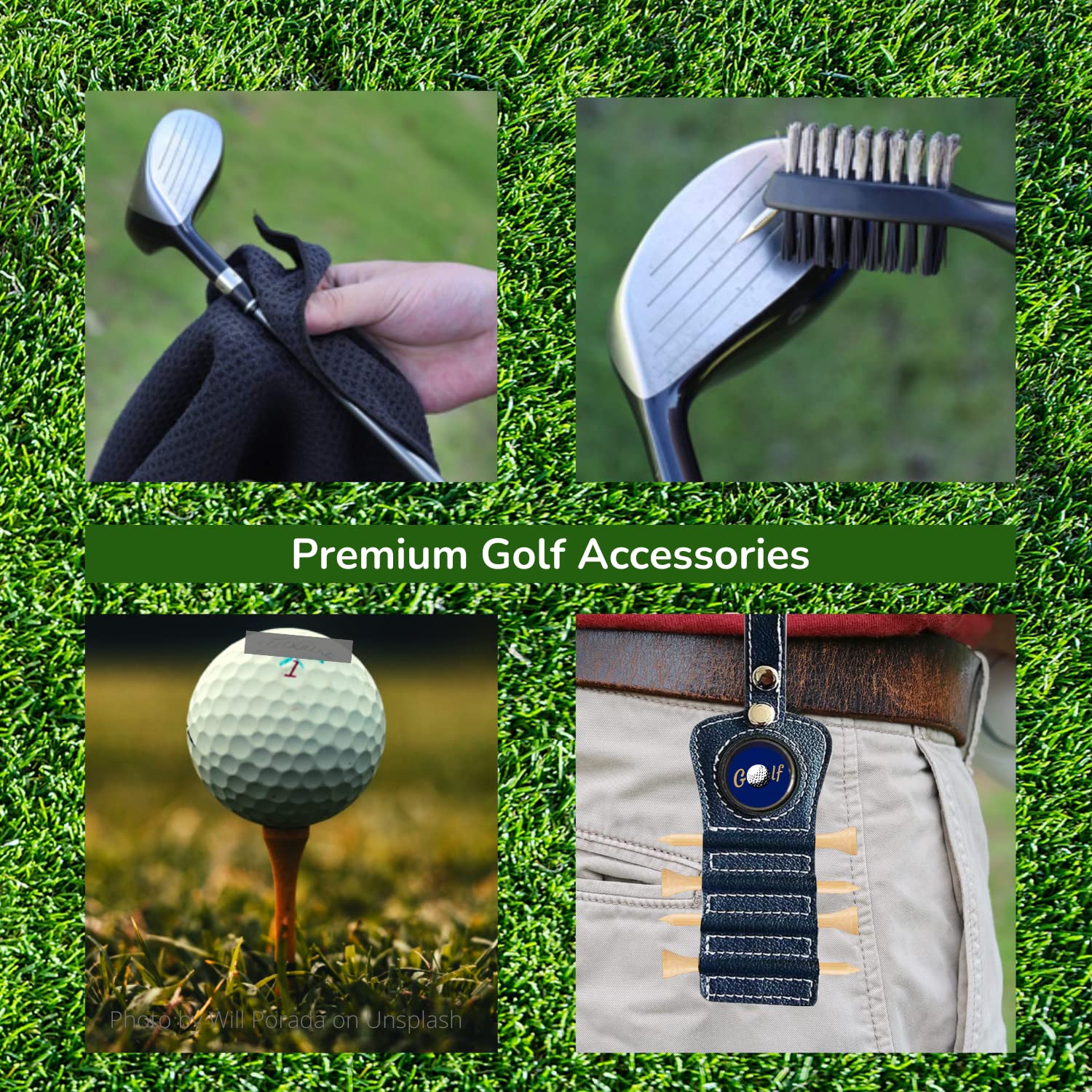 Merry Movers Golf Gifts - Birthday Gifts for Men Who Have Everything - Golf Accessories for Men ? Men?s Gadgets 2023 - Multi Tool, Divot, Brush,