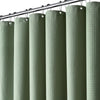 BTTN Narrow Waffle Fabric Shower Curtain, Heavy Duty Mould Proof Resistant Wet Room Shower Curtains, Weighted Waterproof Thick Cloth Hotel Luxury