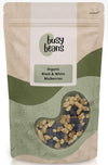 Organic Sun Dried Black & White Mulberries - Certified Organic - by Busy Beans Organic (1kg)