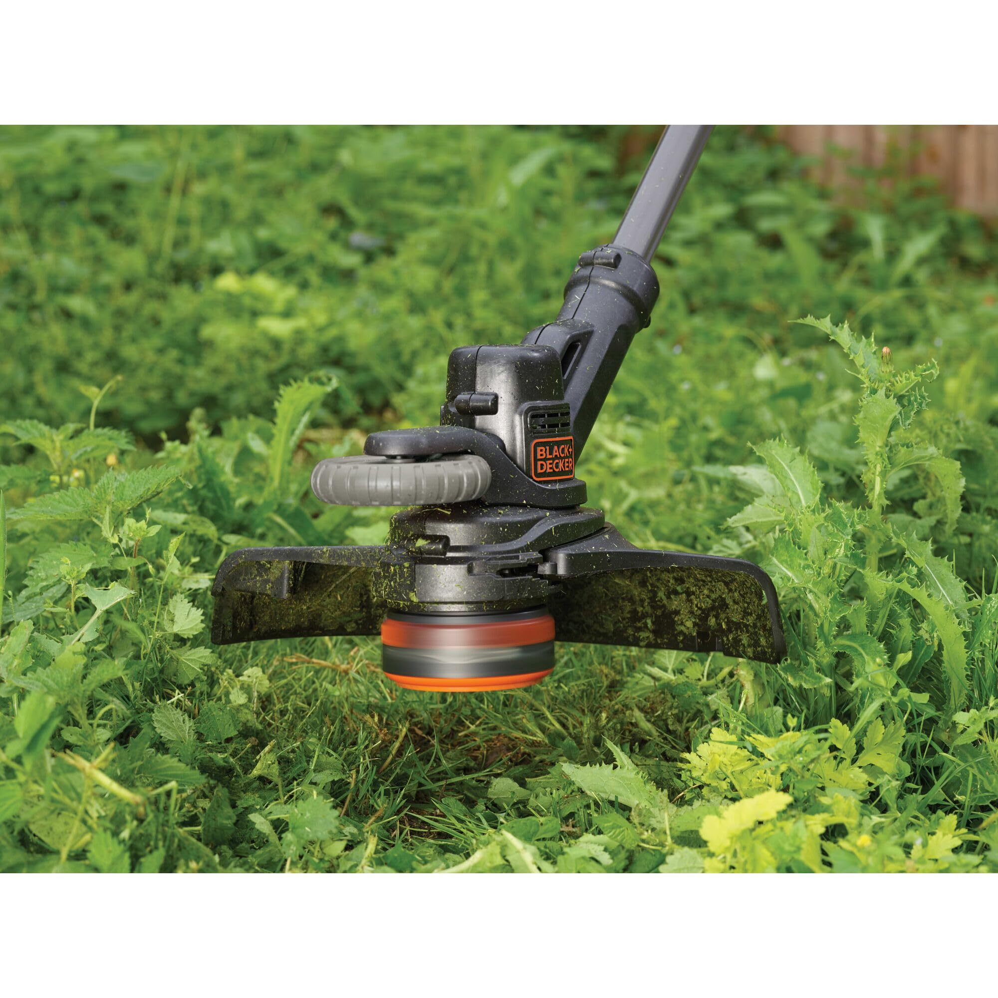 BLACK+DECKER Grass String Trimmer, 18V, Cordless, 28cm Cutting Width with Automatic Single line Feed, 18V Battery is not Included, STC1820PC-XJ